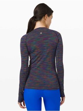 Rare Lululemon Swiftly Tech Long Sleeve 2.0 - Black / Rainbow
